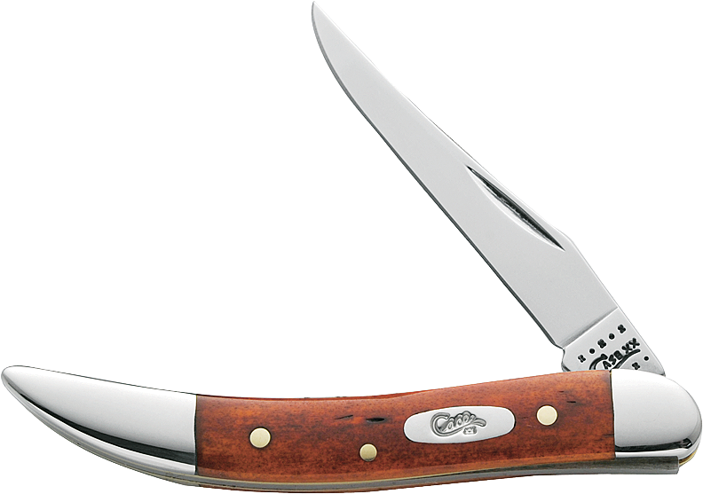 Case Smooth Chestnut Bone Trapper Folding Knife 